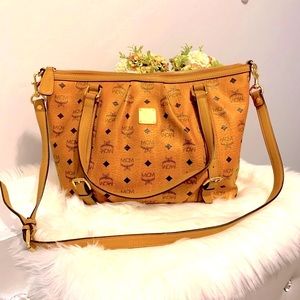 Authentic MCM Cognac Shoulder bag